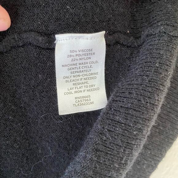 Leith Longline Open Cardigan Black Size Small - Picture 3 of 6